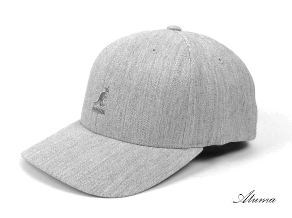 KANGOL・カンゴール/ Wool Flexfit Baseball （ヘザーグレー