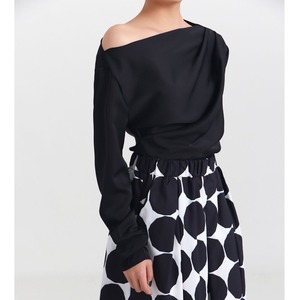 ワンショルダー アシンメトリートップス G0287