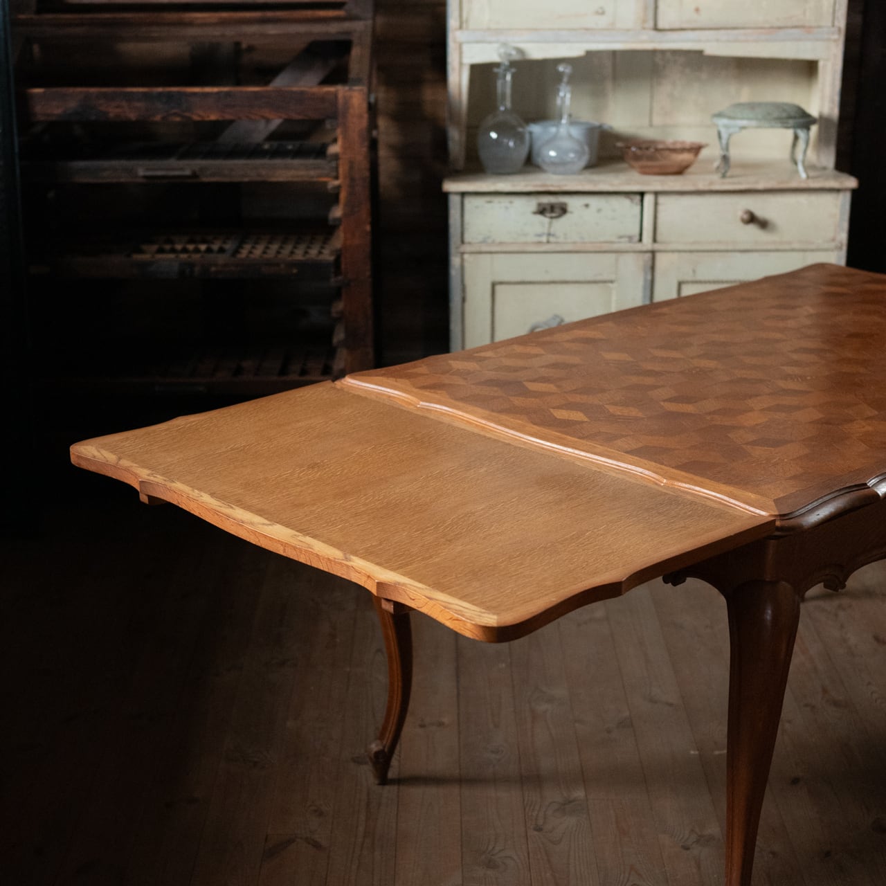 Draw Leaf Table / ドローリーフテーブル 〈ダイニングテーブル・伸長