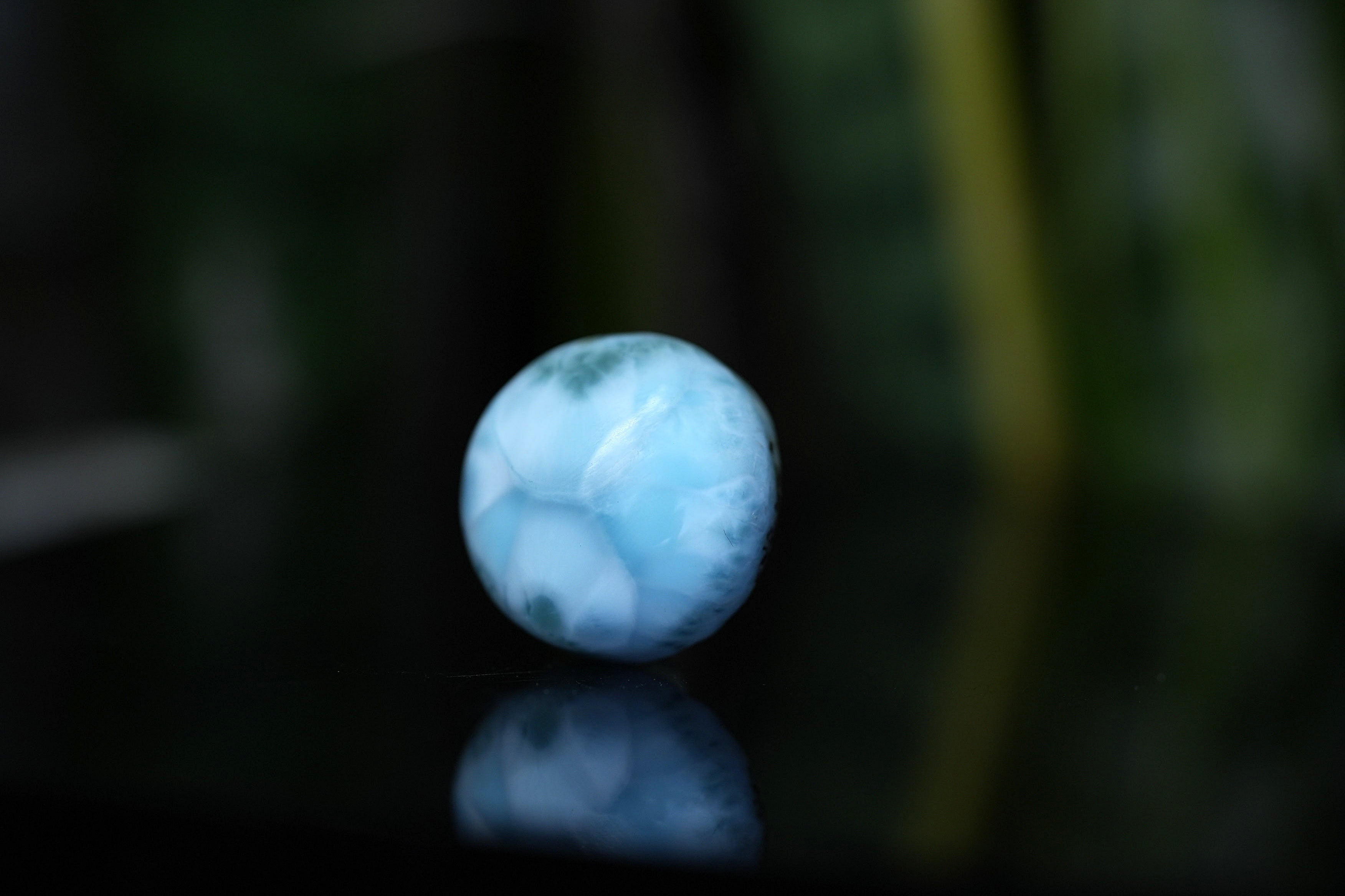 ラリマールース ラリマー ルース/Larimar 鑑別書付 愛と平和の石【最高級】