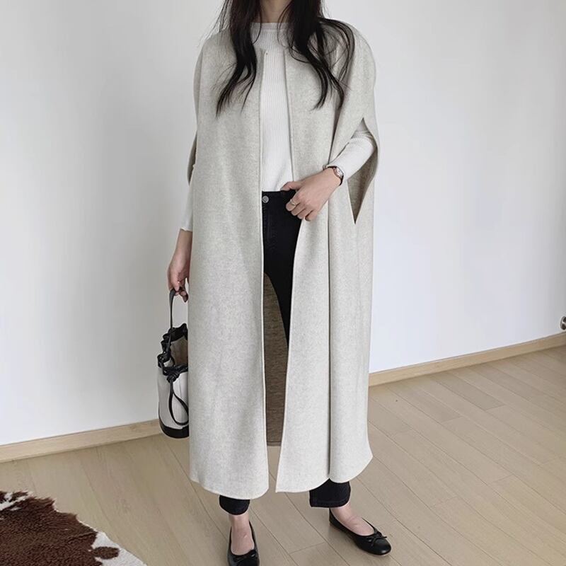 ノーカラーケープロングコート SU1468 | Sugar.miel(シュガー ノーカラーケープロングコート SU1468 | Sugar.miel(シュガー
