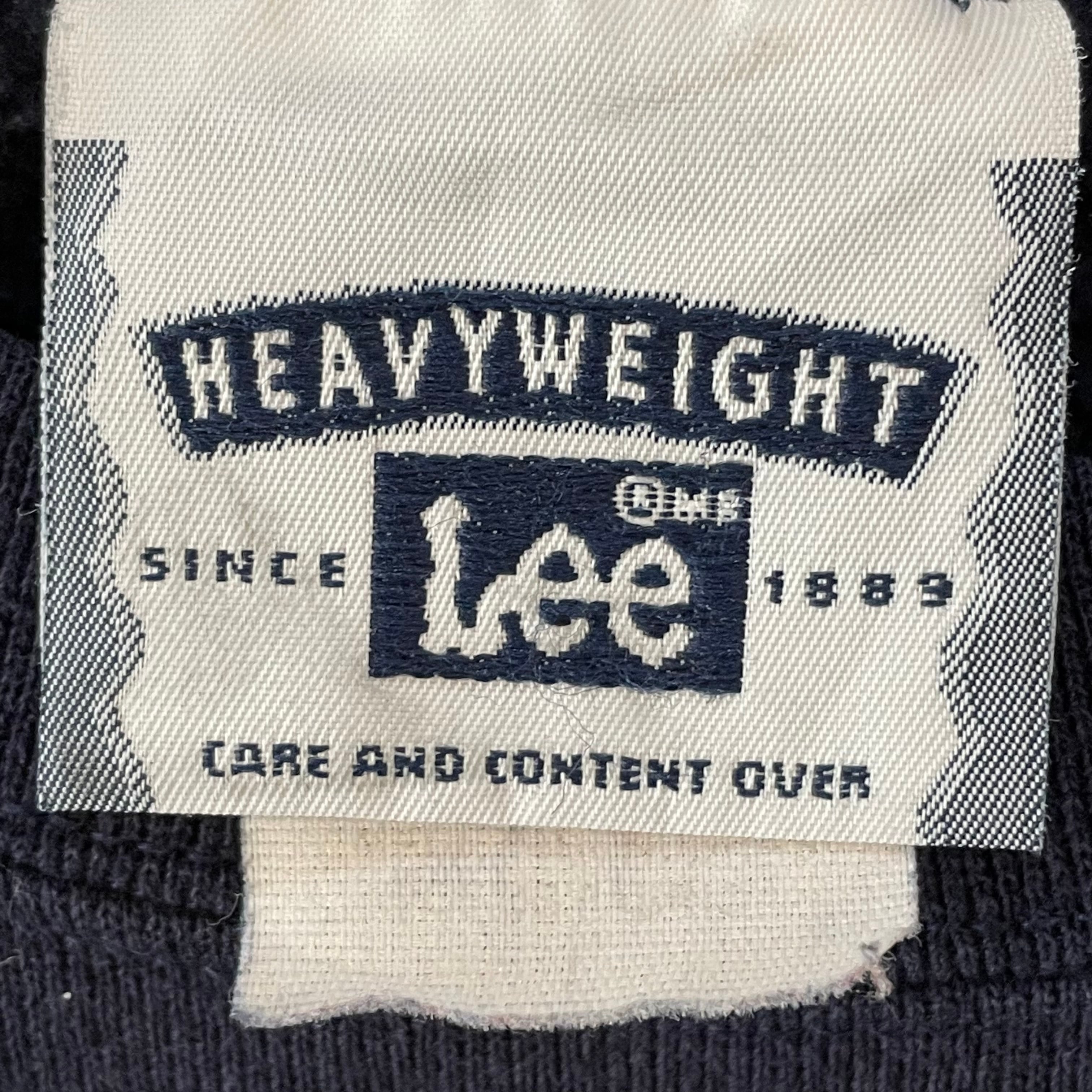 Lee】90s USA製 スウェット トレーナー L相当 刺繍ロゴ ワンポイント