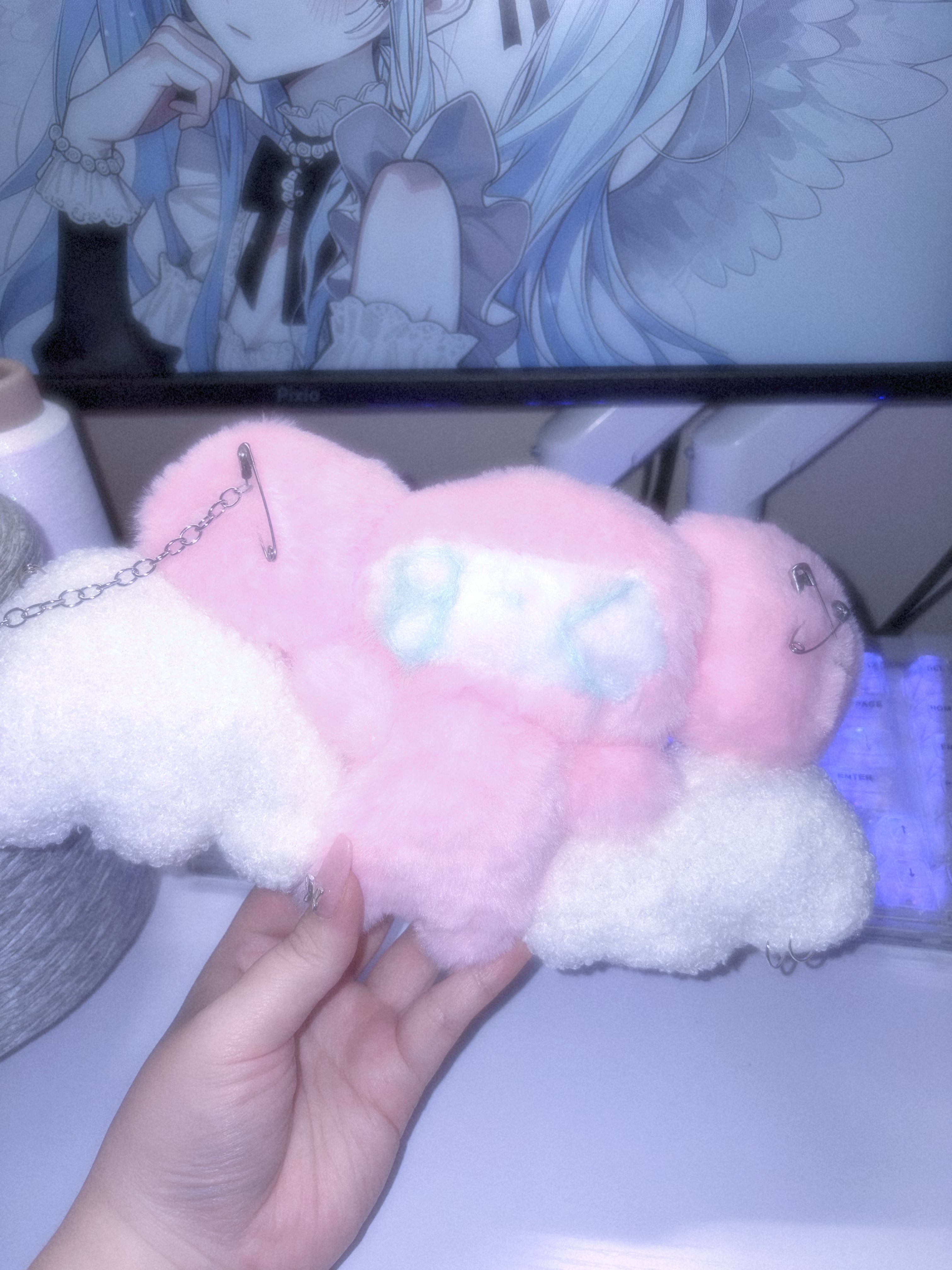 ぐりーむさん 個体番号くま（りぼん）自作ぬいぐるみ ハンドメイド 萌ぬい！ ぬいぐるみ・人形・置物 ぐりーむさん 個体番号くま（りぼん）自作
