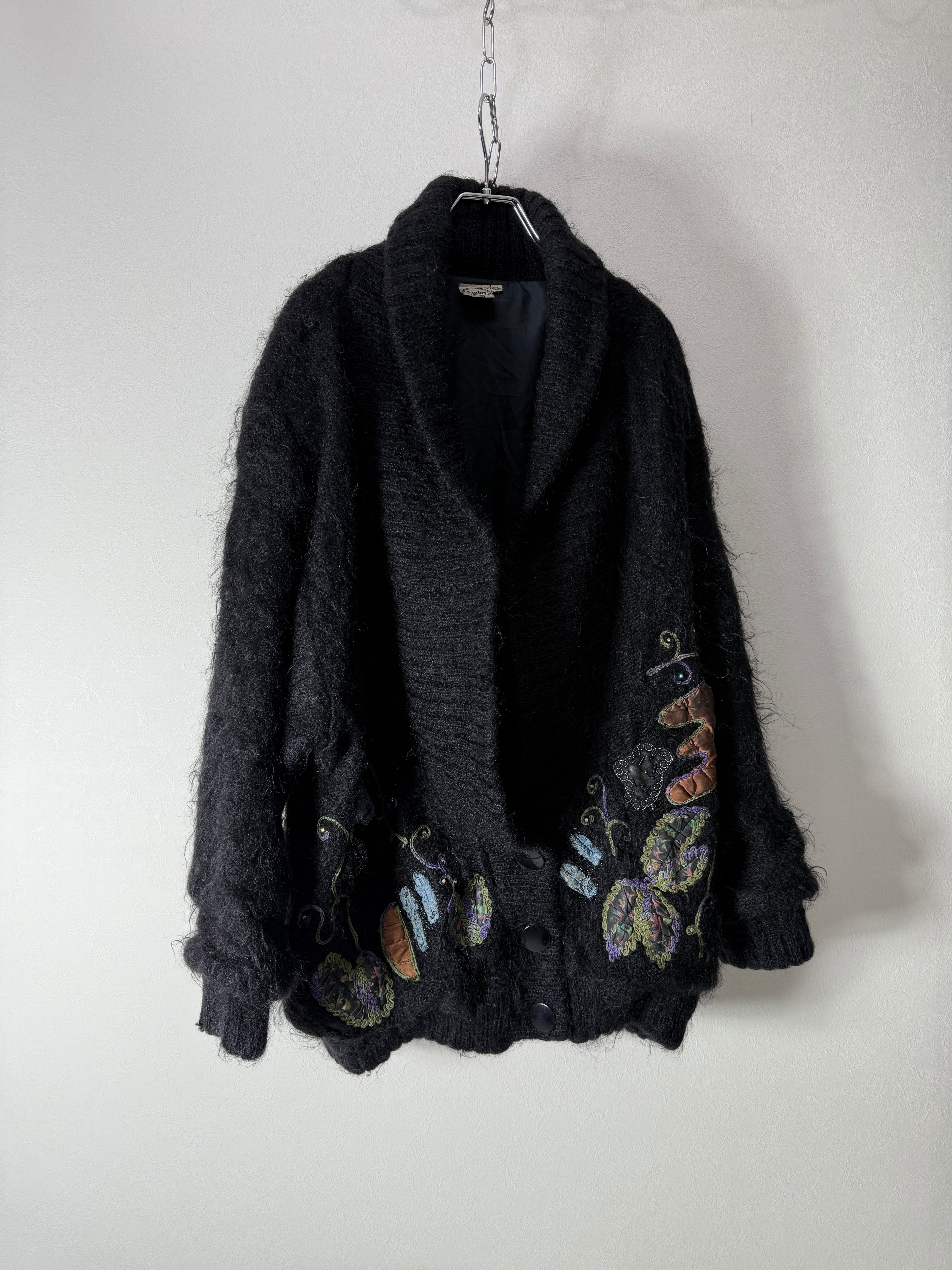 80~90’s Euro Mohair Embroidered Knit jacket