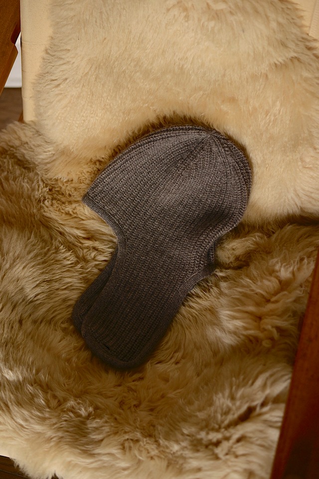 Ex.Nikki ESSENTIAL PIECES / wool / cashmere crazy pattern Nordic Crewneck(black mix)