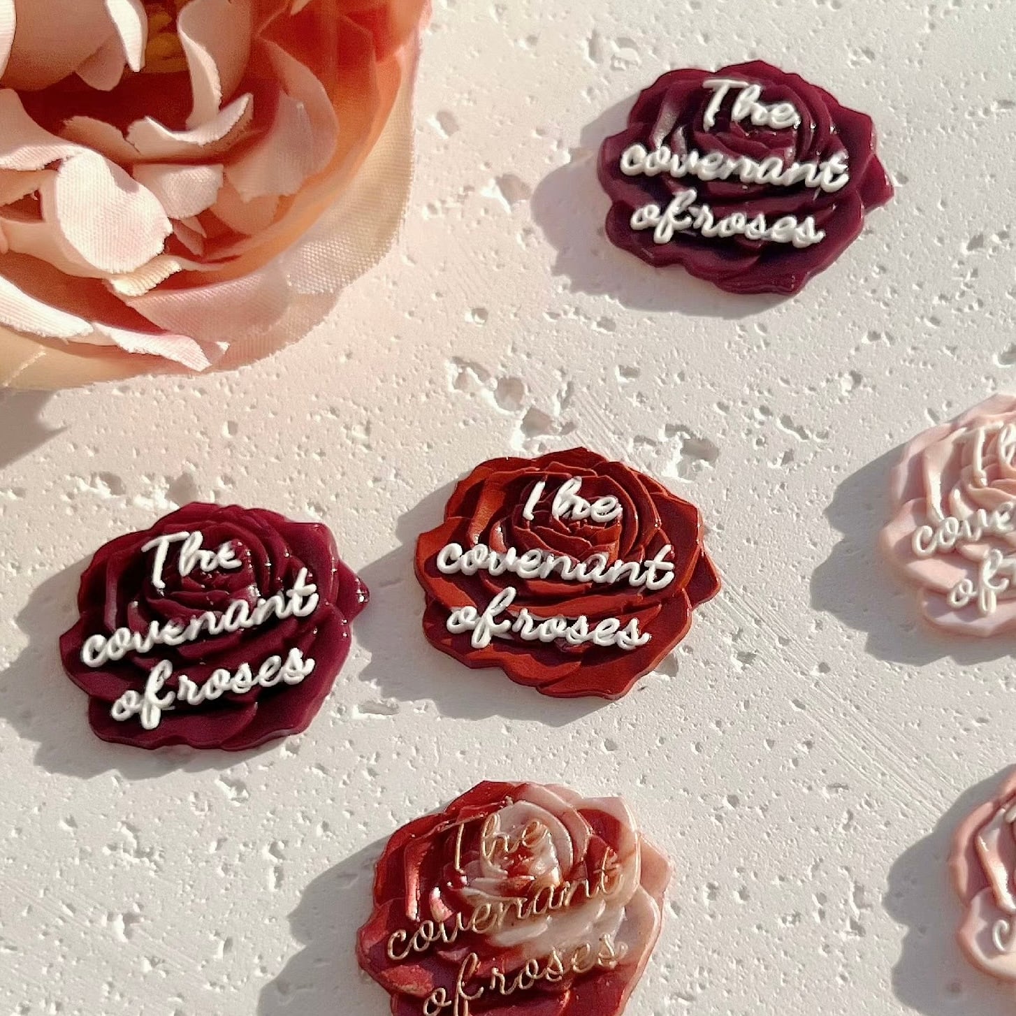 ミニ薔薇ハンドル　シーリングスタンプ ミニ薔薇ハンドルシーリングスタンプ