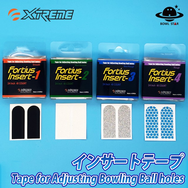 Xtremeインサートテープ(カット40枚入り・全4色)Tape for Adjusting Bowling Ball holes