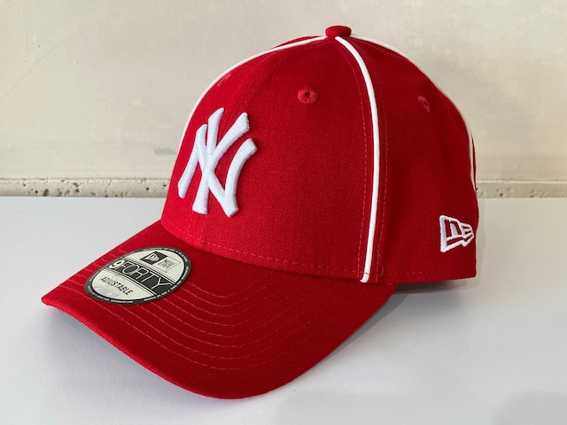 NEW ERA NEW YORK YANKEES 9FORTY MLB PIPING (RED)