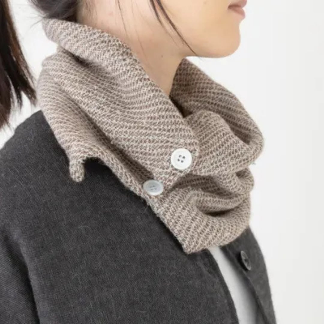 【PREMIUM BABY ALPACA】トリコットネックウォーマー