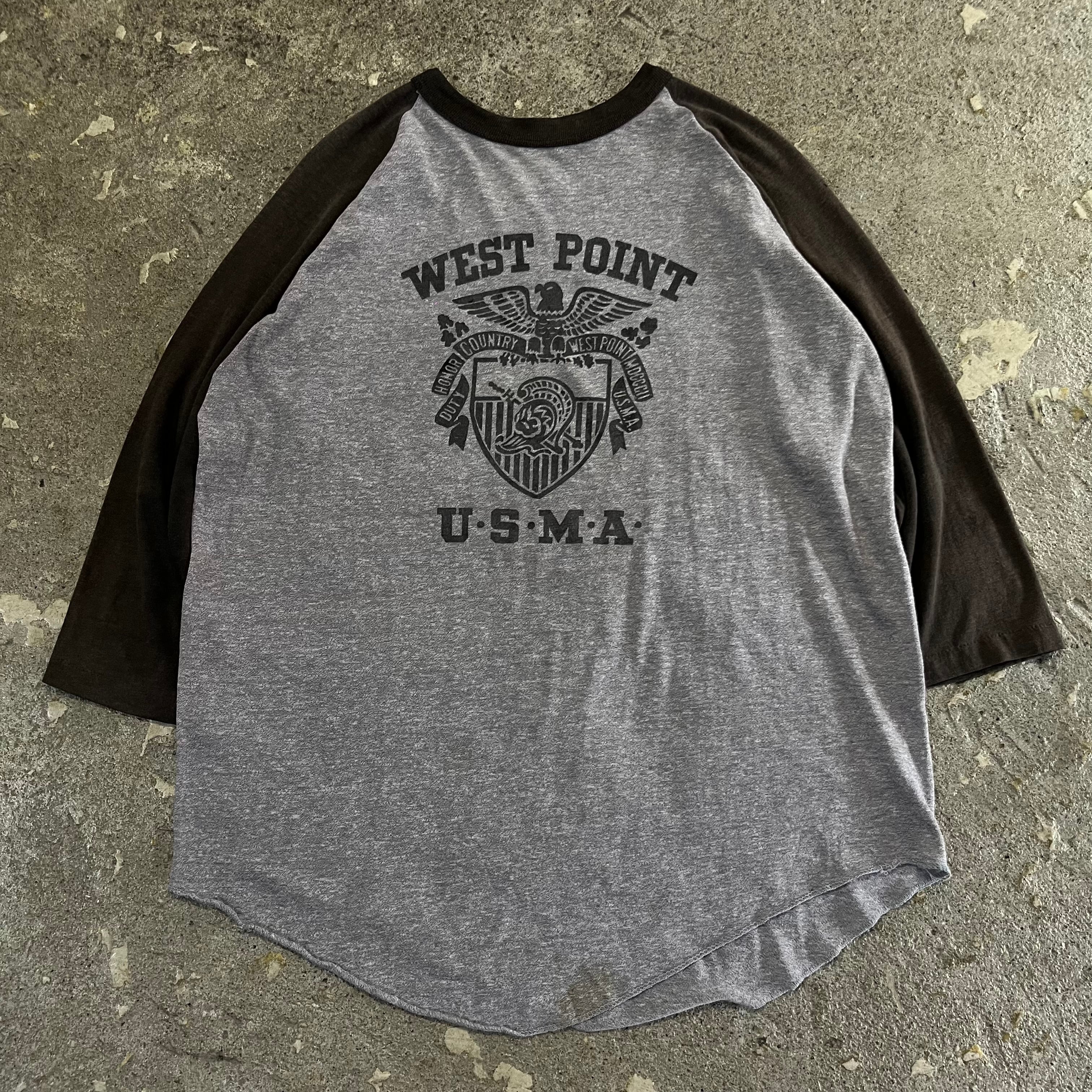 80s USMA west point raglan sleeve T-shirt【仙台店】 | What'z up