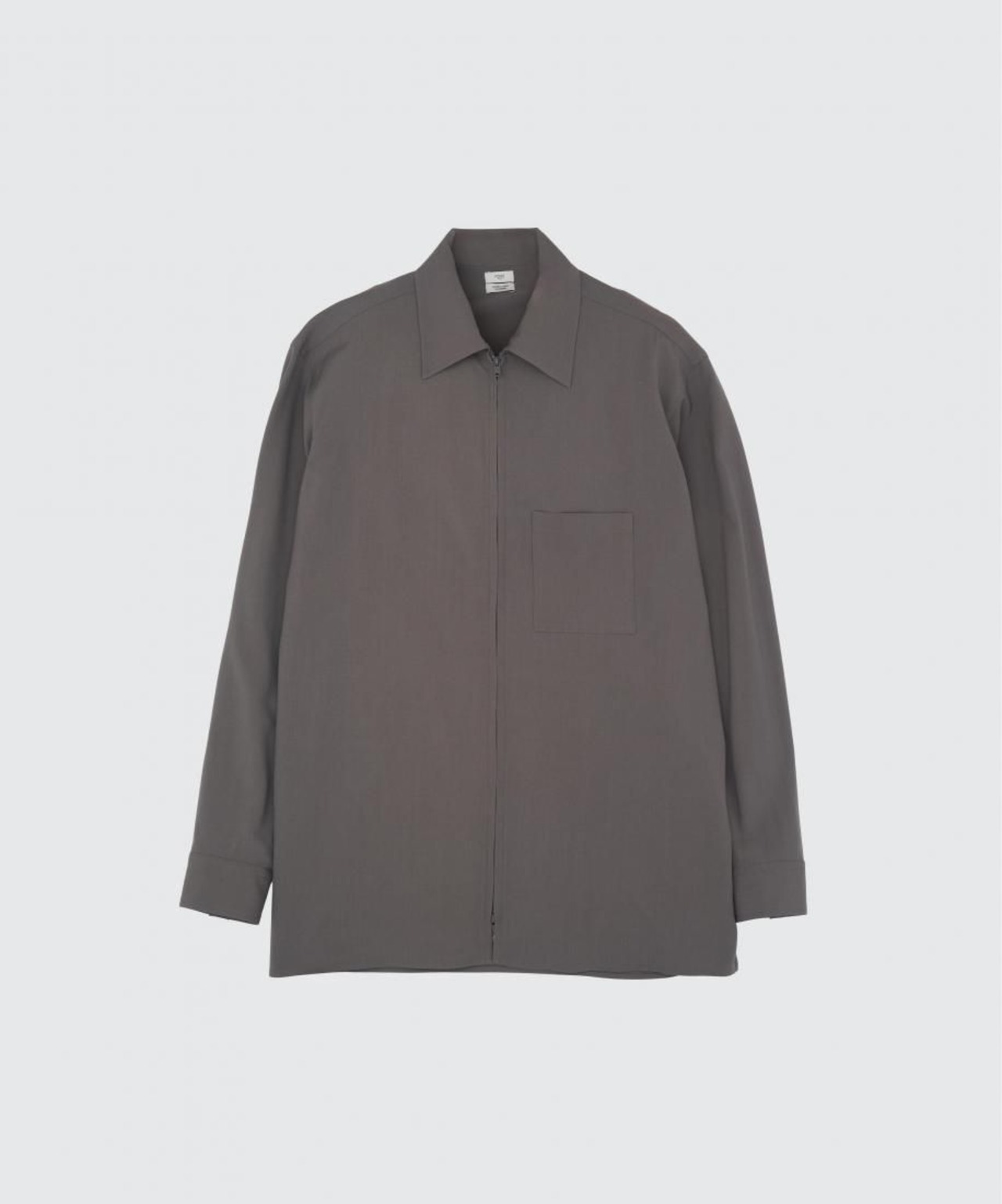 【YOKE】Wool Washer Tropical Zip Shirt