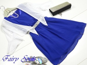 ★送料無料★11号(L)☆ボレロ付きシフォンのワンピース[OPN4201]