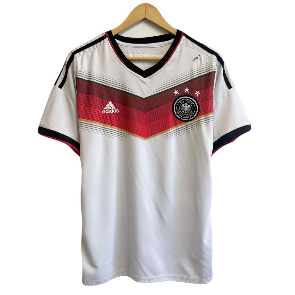  ドイツ代表2014 ユニフォーム　ゲームシャツ　サッカー古着8Lb adidas アディダス 2014 FIFA ワールドカップ ドイツ代表 ホーム