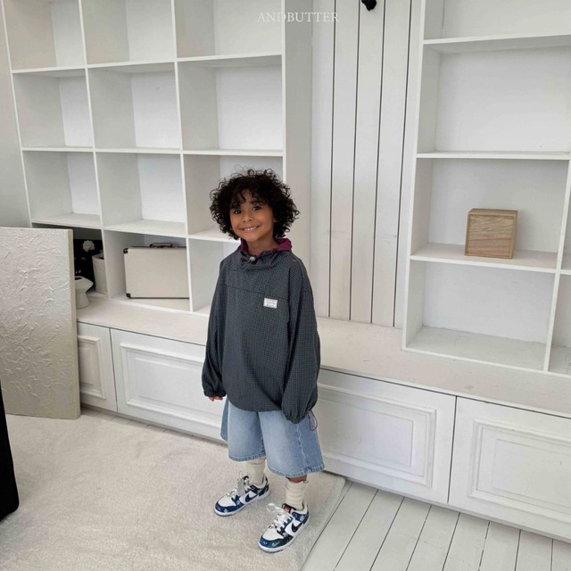 《送料無料》予約:ラインバミューダデニム【ANDBUTTER】※ジュニアサイズ