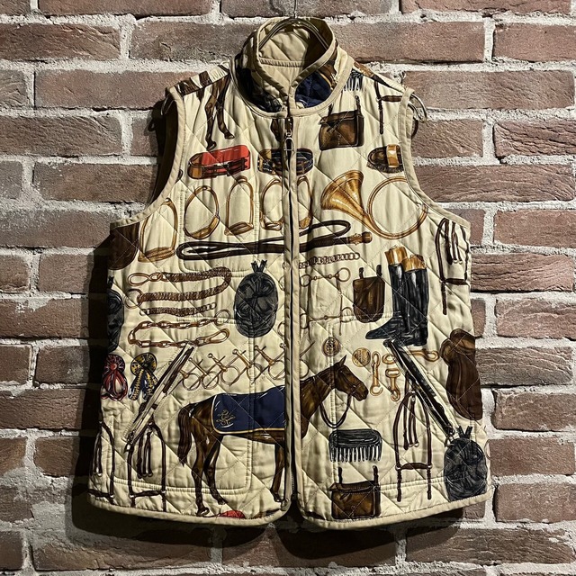 【Caka act3】"Reversible" Multiple Pattern Loose Quilting Vest