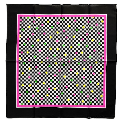 【Deadstock】Special！ RN14193 チェッカー ヴィンテージバンダナ MADE IN USA