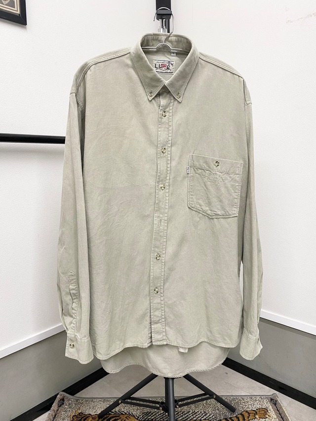 90sHighSierra Cotton Melange Knit Henryneck Shirt/L