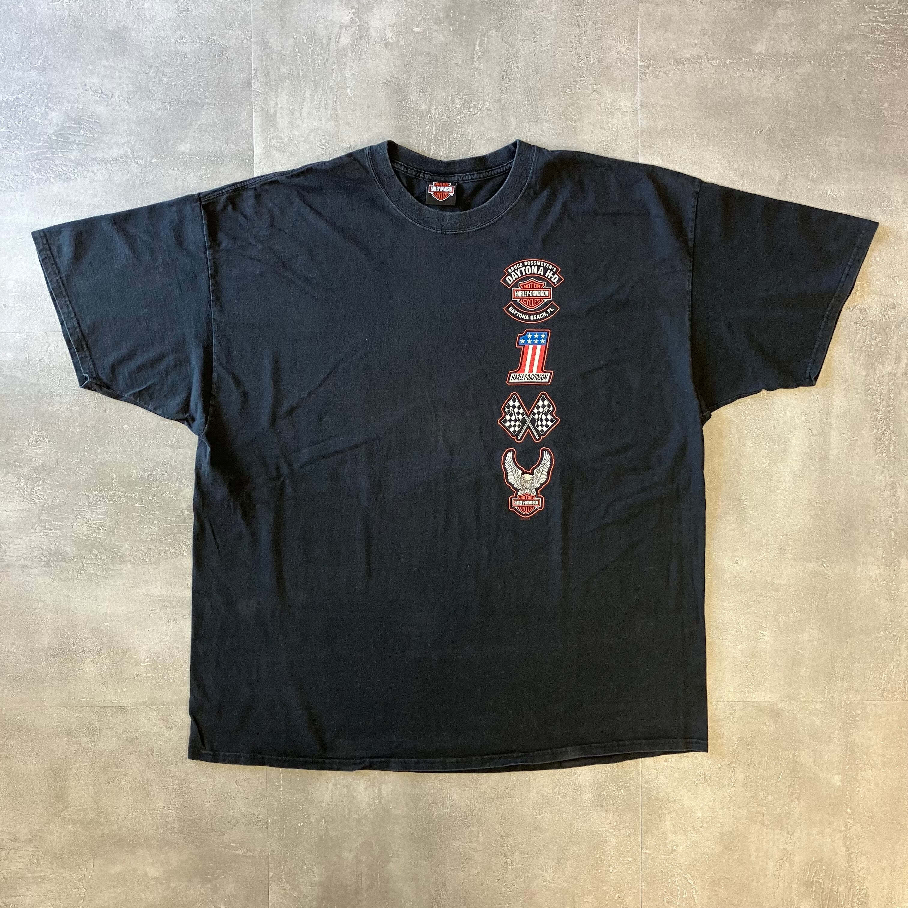 Harley-Davidson 00s 両面プリント ブラック Tee No.1969