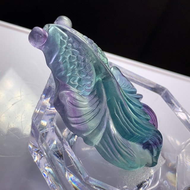 7.穴有り✩大型✩美しい金魚さんグラデーションフローライト