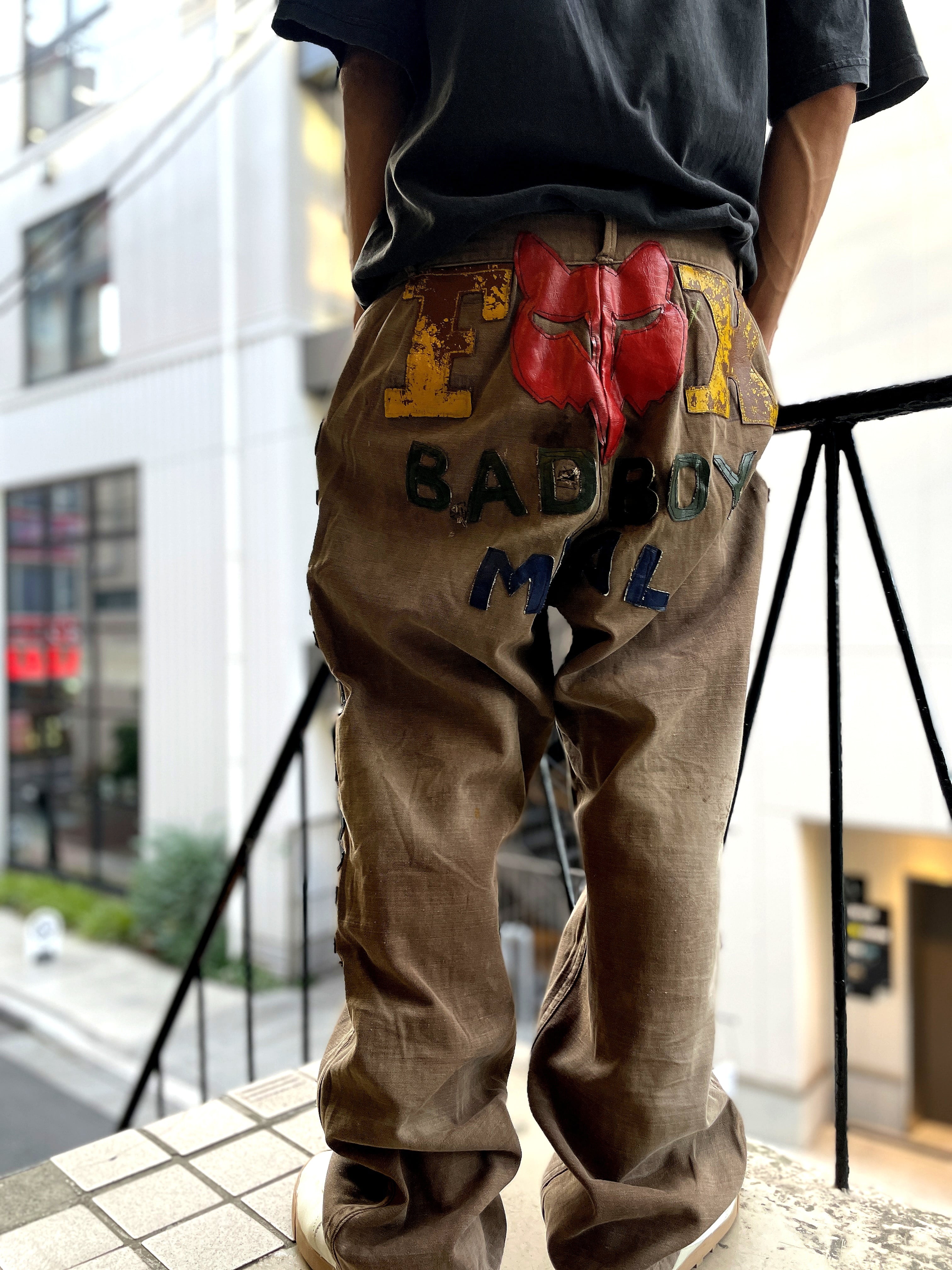 00's TRIPP NYC Bondage Cargo Pants / ブラック×レッドステッチ