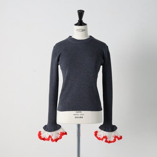 Gypsohila Crochet Sleeve CrewNeck Knit - tsm.ac.in
