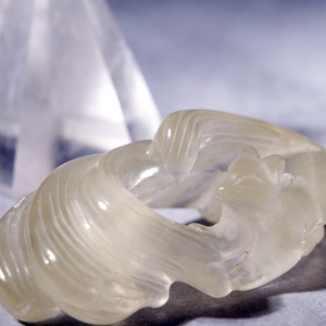 シトリン / 水晶 クリアクォーツ 【九尾狐】/ 彫刻