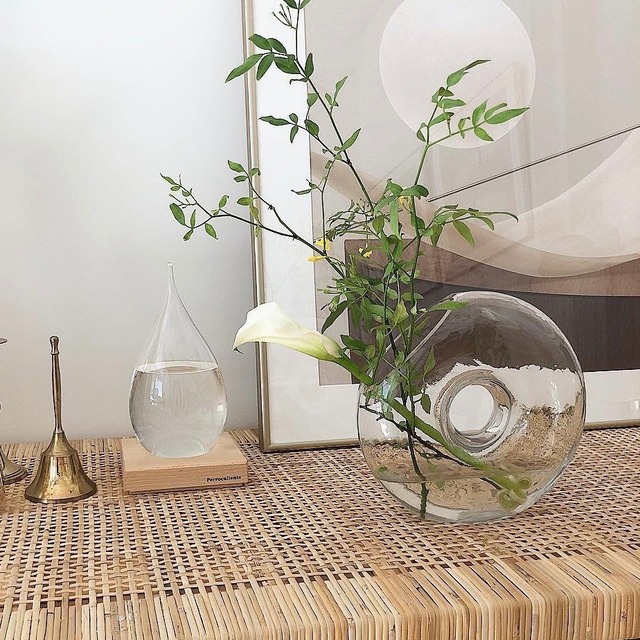 即納 クリアドーナツフラワーベース ドーナツ型 花瓶 Favee Select 即納 クリアドーナツフラワーベース ドーナツ型 花瓶 Favee Select