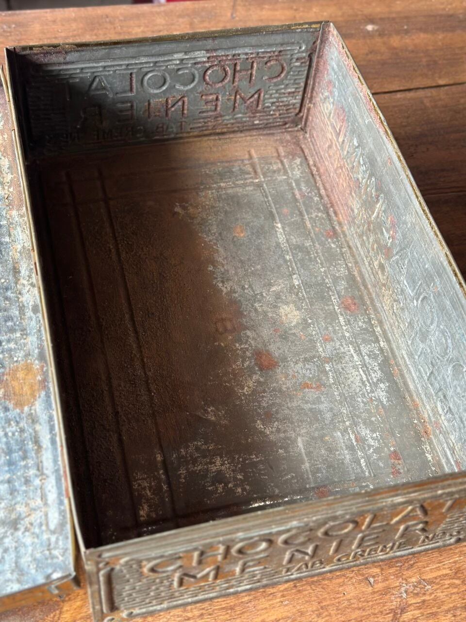 ショコラムニエのTIN缶 CHOCOLAT MENIER 長方形 | Brocante de La