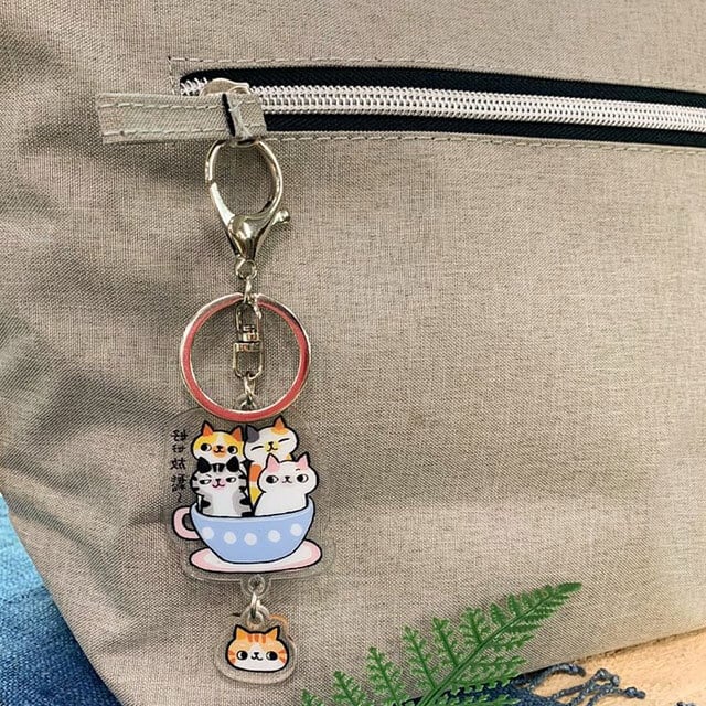 0-Cat アクリルキーホルダー | 猫式×台灣 台湾雑貨 猫雑貨の通販