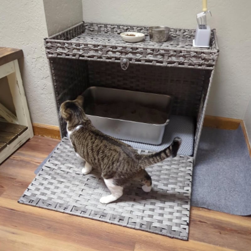 ペットハウス ペットケージ ラタン 大きめ キャットハウス 猫 犬