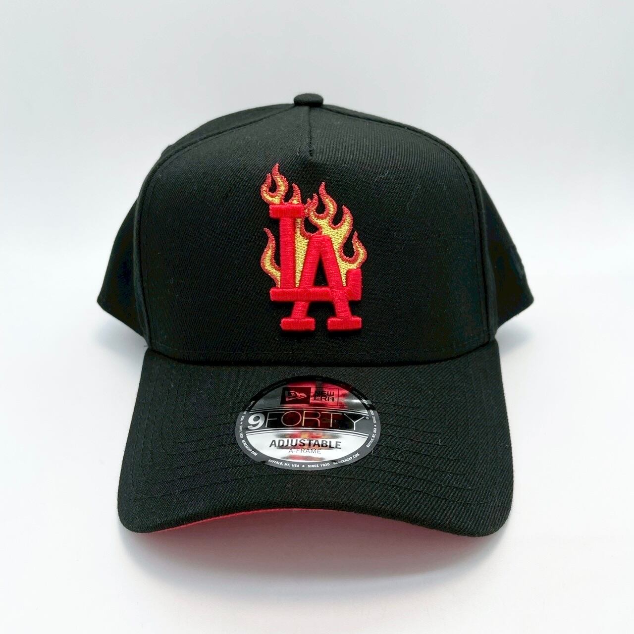 NEW ERA 9FORTY / 940 A-Frame Los Angeles Dodgers Black FIRE PATERN