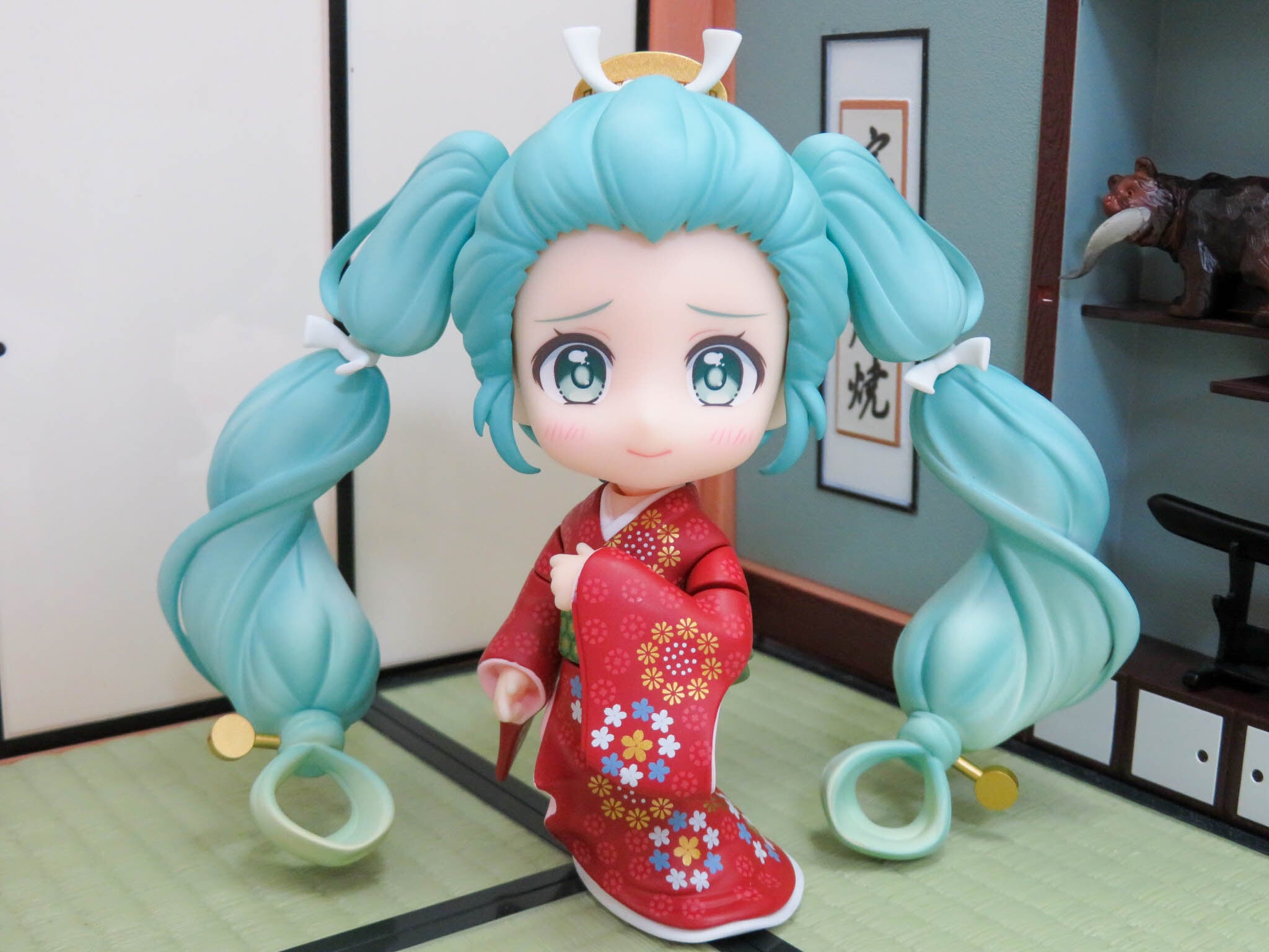 再入荷【2100】 初音ミク 見返り美人ミクVer. 髪パーツ ツインテール