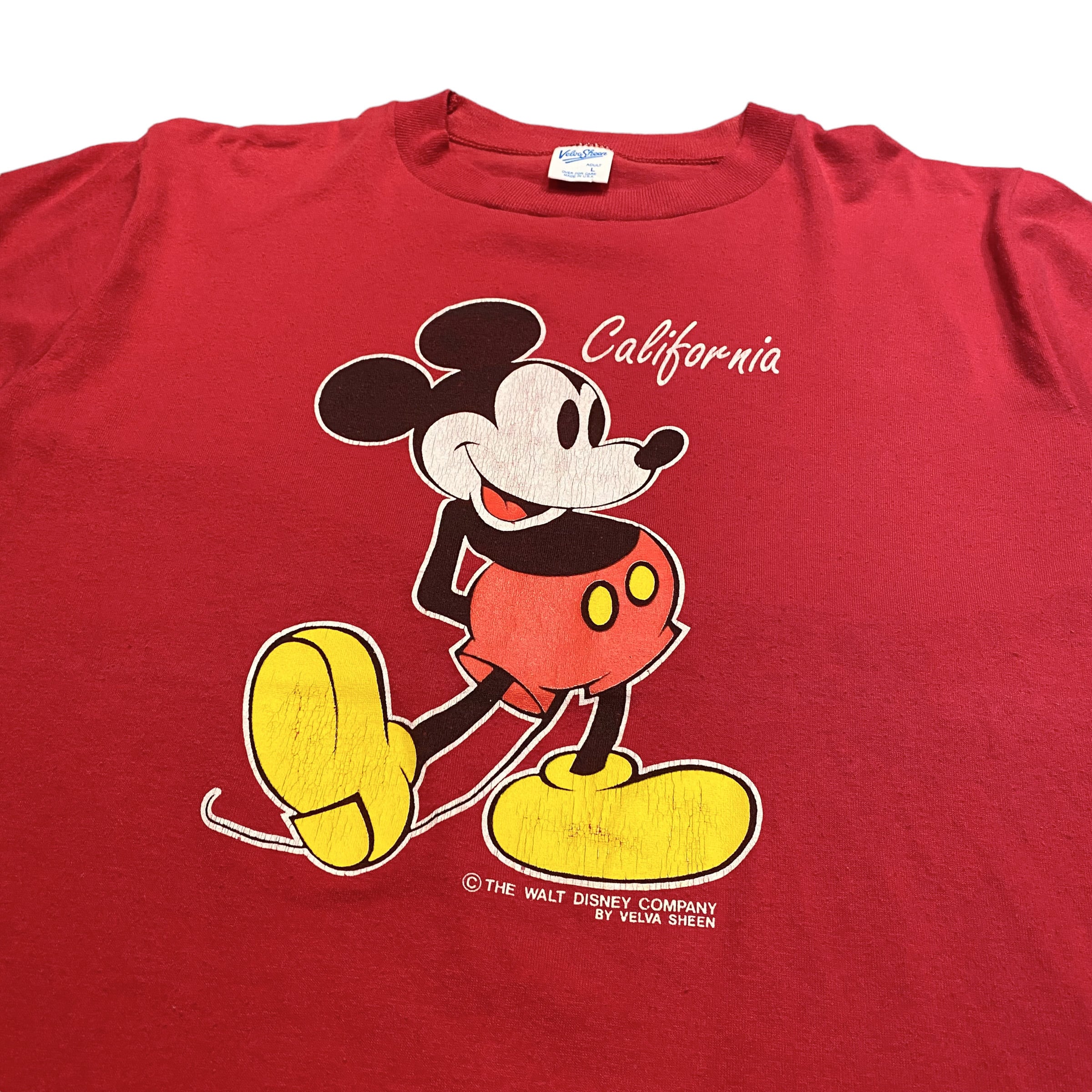 90s  Disney ミッキー Tシャツ MADE IN USA 丸胴 黒