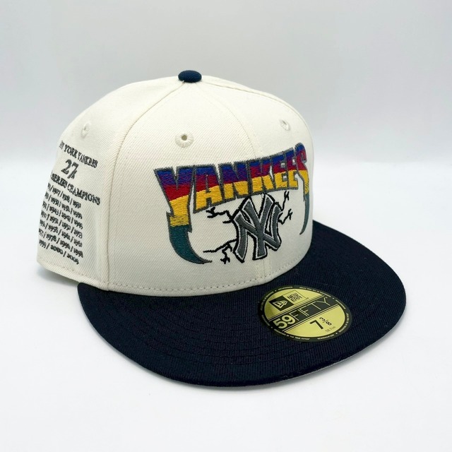NEW ERA New York Yankees 27x Worl d Series Chrome/Navy ネイビー  78/3 71/2
