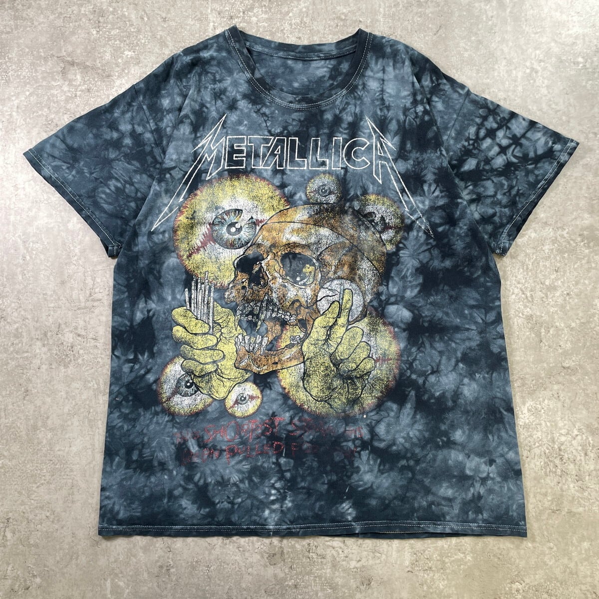 METALLICA メタリカ PUSHEAD パスヘッド タイダイ スカルプリント