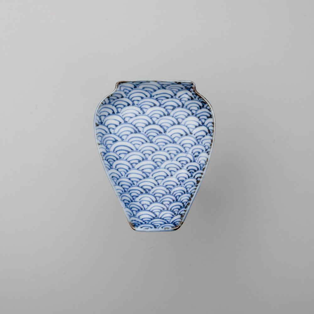 青海波文 壷型 | 肥前吉田焼 陶磁器の与山窯