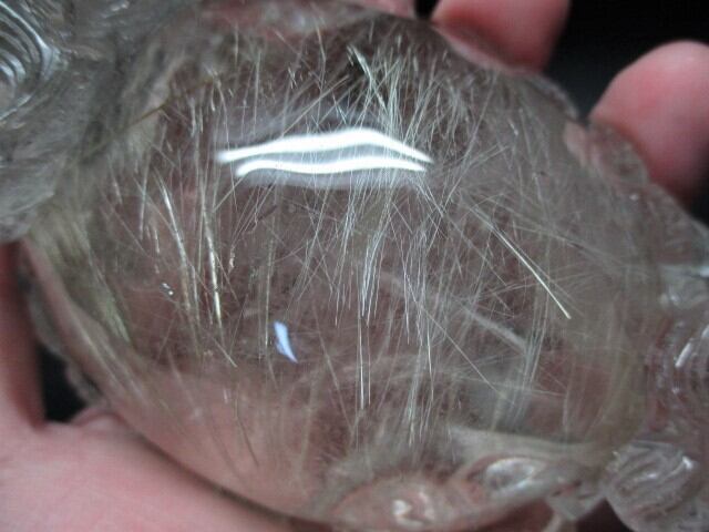 [送料無料][高品質] ルチルクオーツ龍亀「ロングイ」 no.2