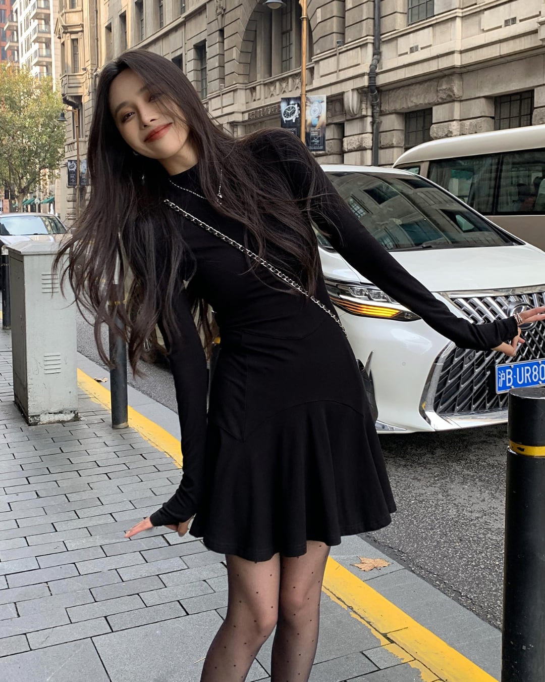 フレアニットミニワンピース A24395