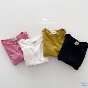 «sold out»«Hei» サマー7分袖カットソー 4colors