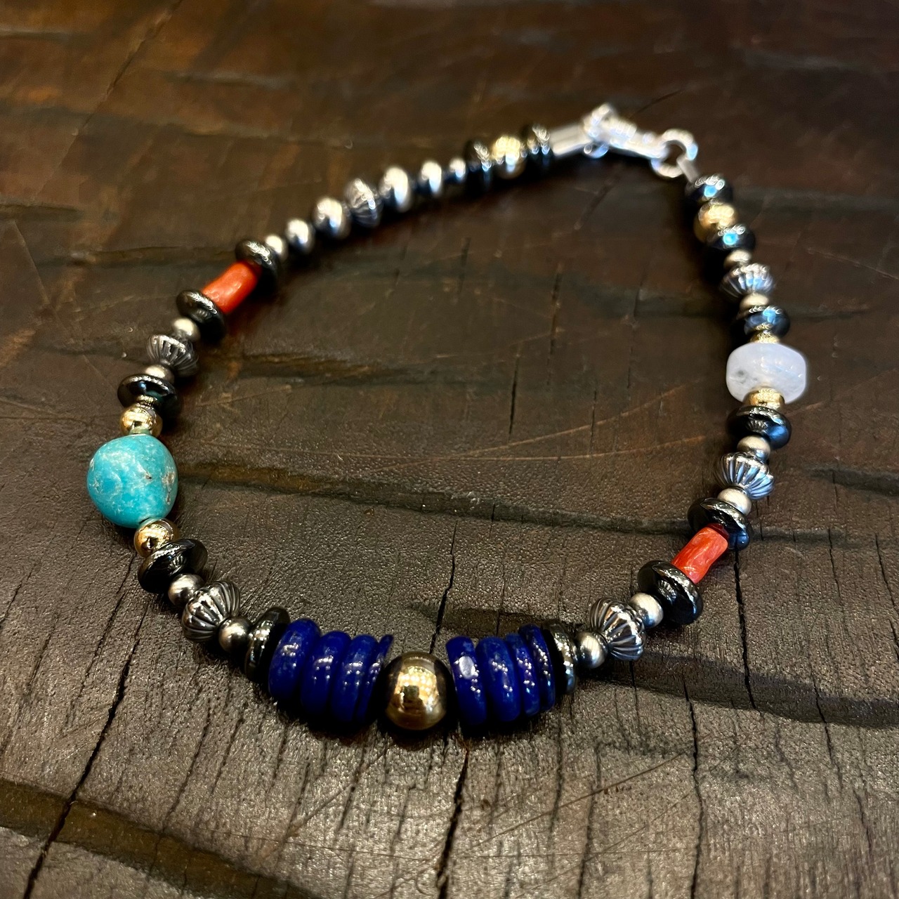 ブライト（Bright）ブレス（Wave　lapis lazuli）20cm - 1