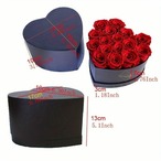 ハート型 16輪の薔薇の花束 3色展開 バラのプリザーブドフラワー