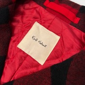 Karl Helmut カールヘルム バッファローチェック メルトン ピーコート サイズ M /レッド×ブラック/Pコート/日本製/ピンクハウス