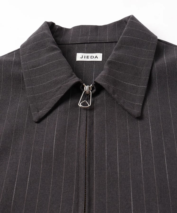 26SS】JieDa STRIPE ZIP JACKET(GRAY) JIE-26S-JK01 | IAAAM ONLINE STORE