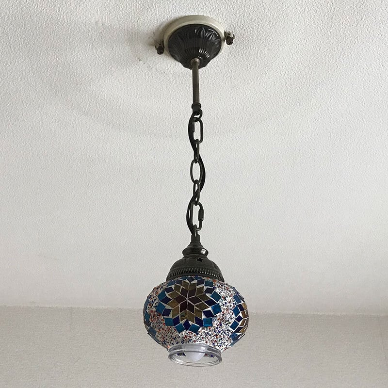 トルコランプ モザイクランプ 吊り下げ型シーリングランプ Mサイズ