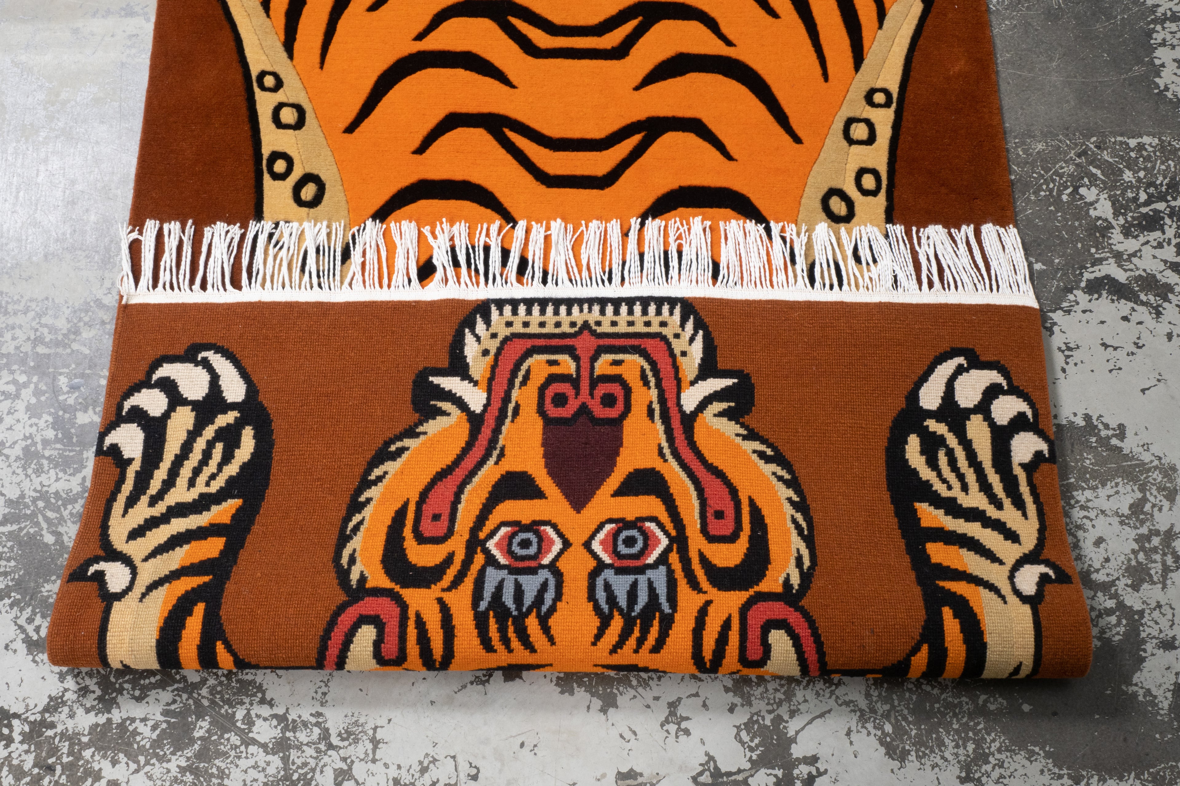 Tibetan Tiger Rug 《Lサイズ•ウール076》チベタンタイガーラグ
