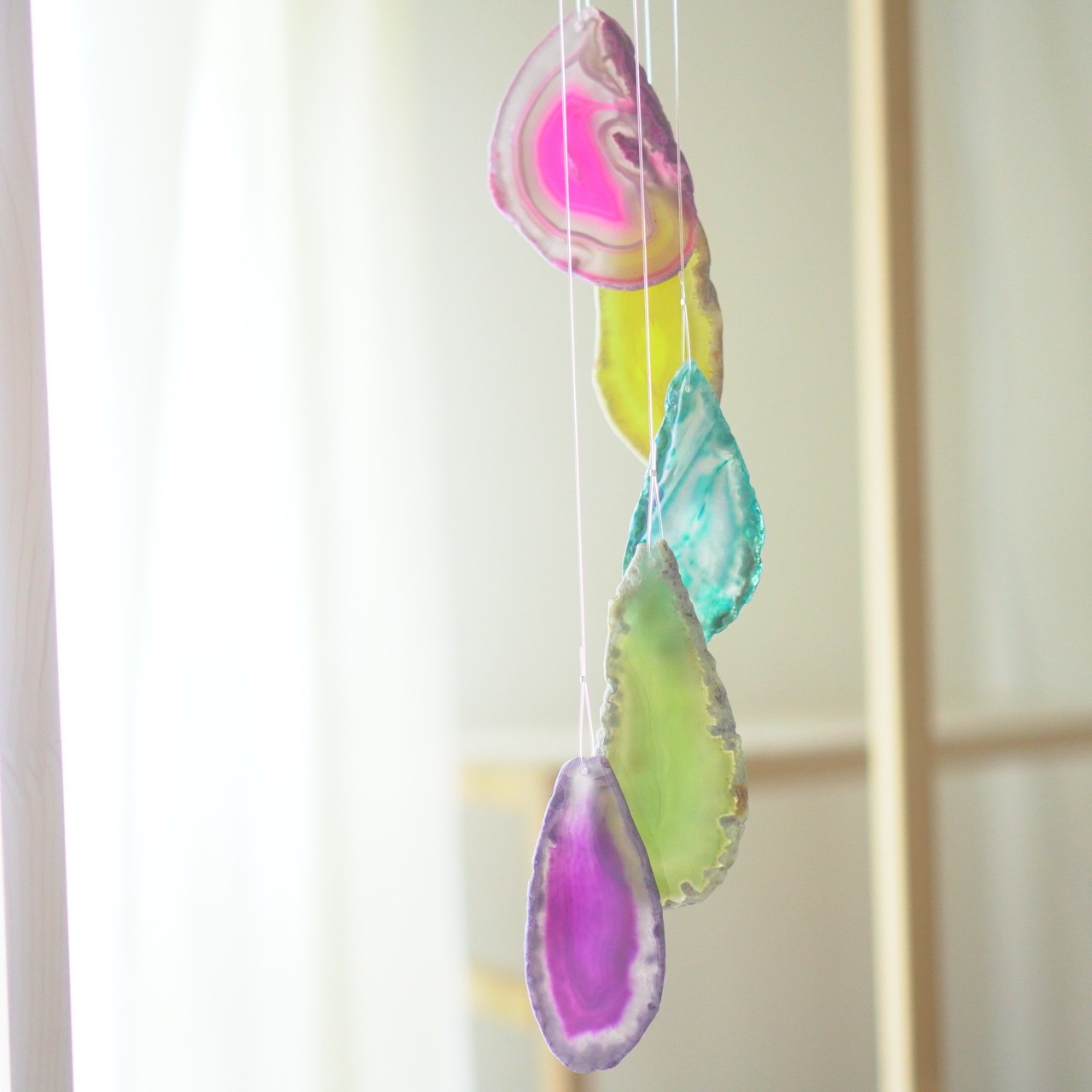 Clear Rainbow 23 - アゲートヒーリングチャイム / Agate Sun Catcher Wind Chime 875