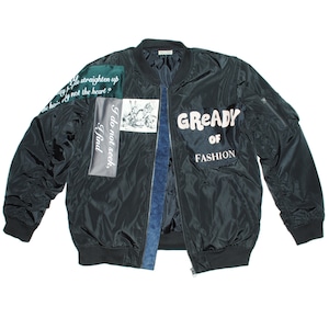 『Berni Vinyl』"GReADY FASHION"  MA1/Black