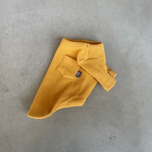 pocket waffle t-shirt(yellow)