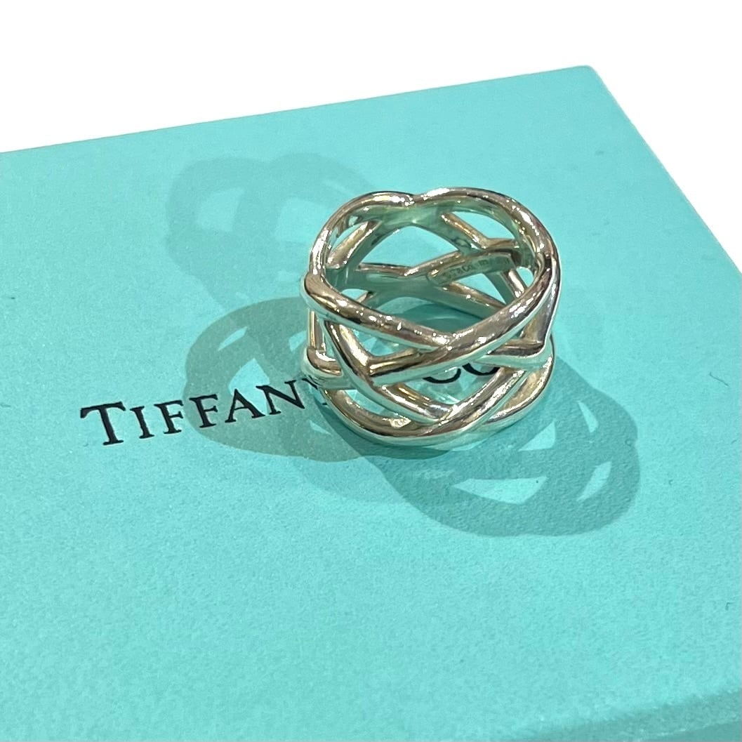 TIFFANY&CO】2192 名品ケルティック 編み込みデザイン シルバーリング
