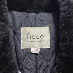 FICCE embroidery leather short jacket